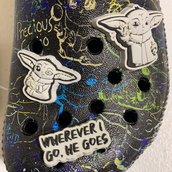 CROCS x Star Wars The Mandalorian The Child Clogs-Size c9 NWT - Picture 12 of 14